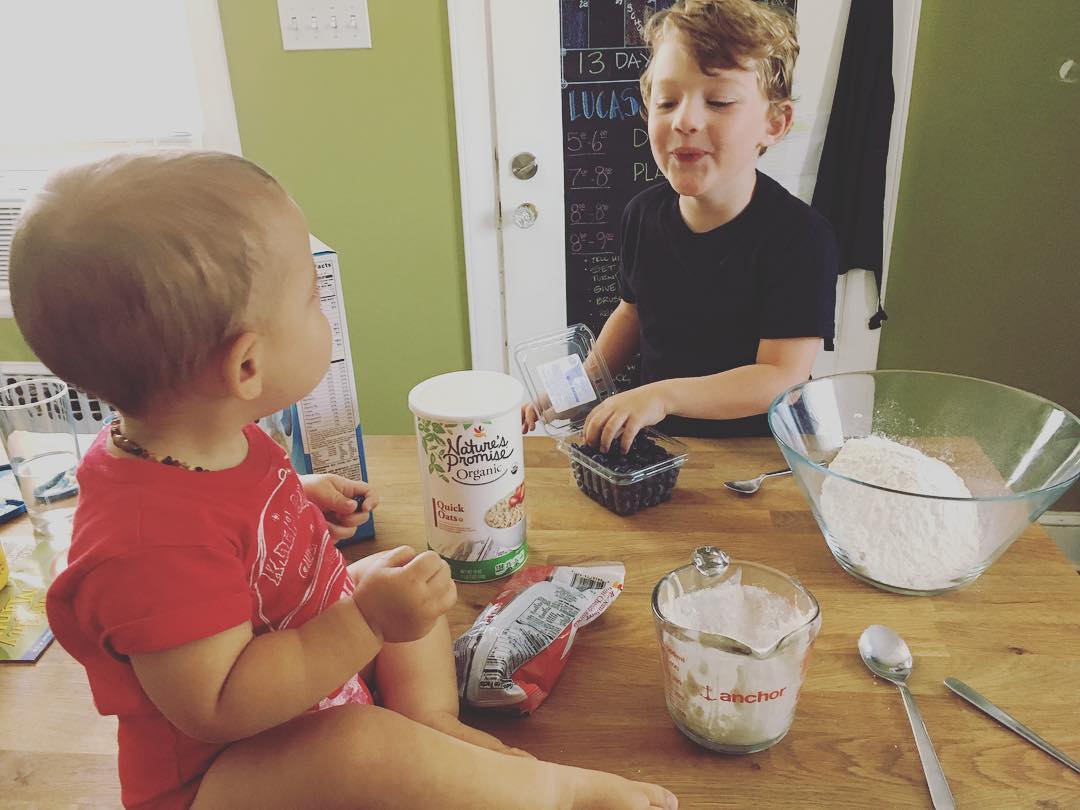 Baking with my boys