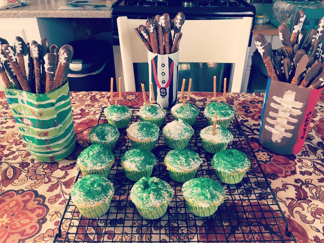 Kids made these super bowl snacks and snack containers