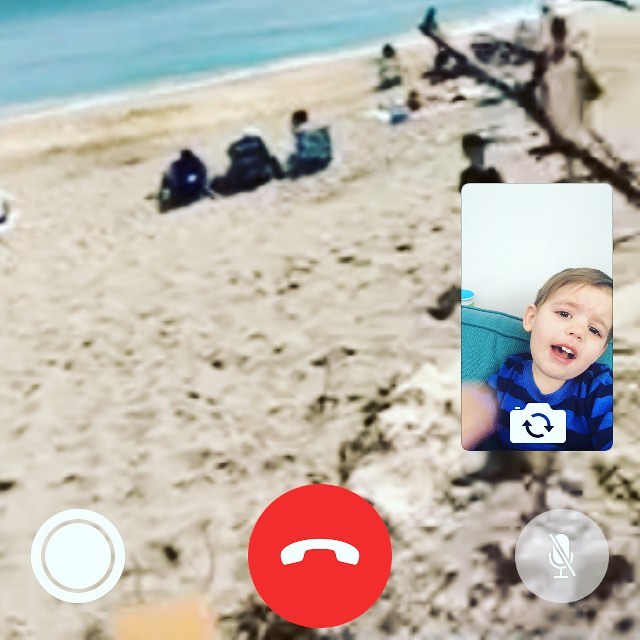 Your face when Memere and Papa FaceTime you from the beach