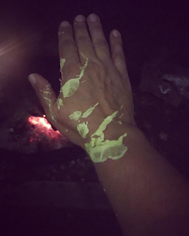 Piping hot citronella wax... good times 🙄